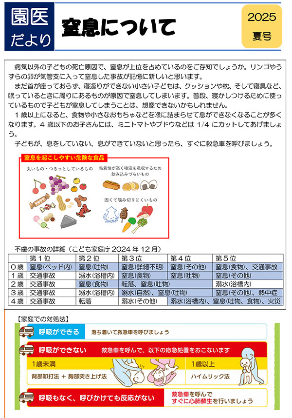 園医だより2025年6月号